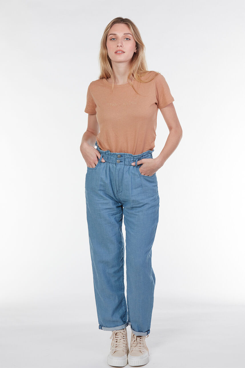 Pantalon coupe droite avec taille haute - P-Emilia, FRIPP / INDIGO CLAIR, large
