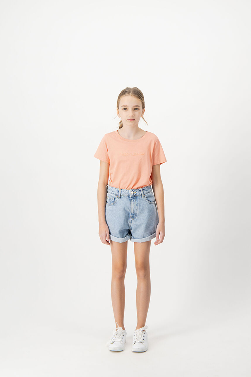 Short coupe 5 poches taille haute SMOM JR ROLLER, FRIPP / INDIGO CLAIR, large